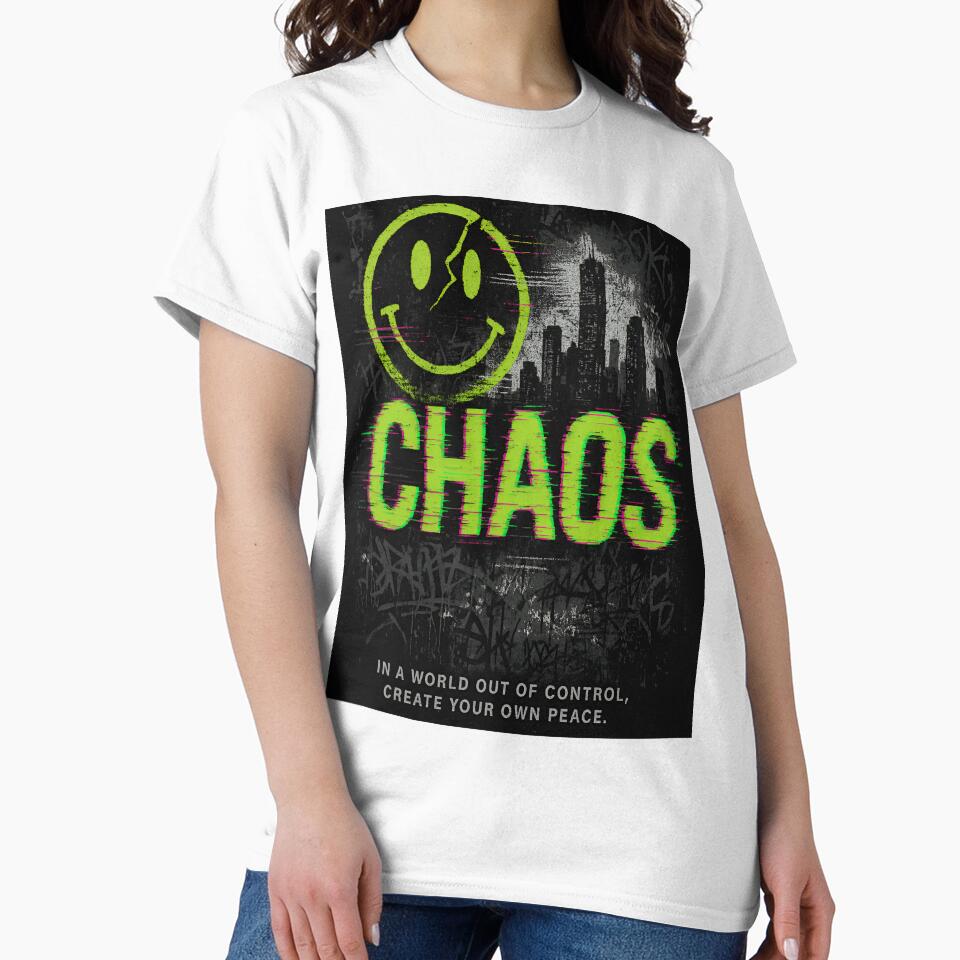 CYBERPUNK CHAOS TEE SHIRT ai generated created by frasues by frasues Hoodie, Sweatshirt | BlankRebels.com (Image 2)
