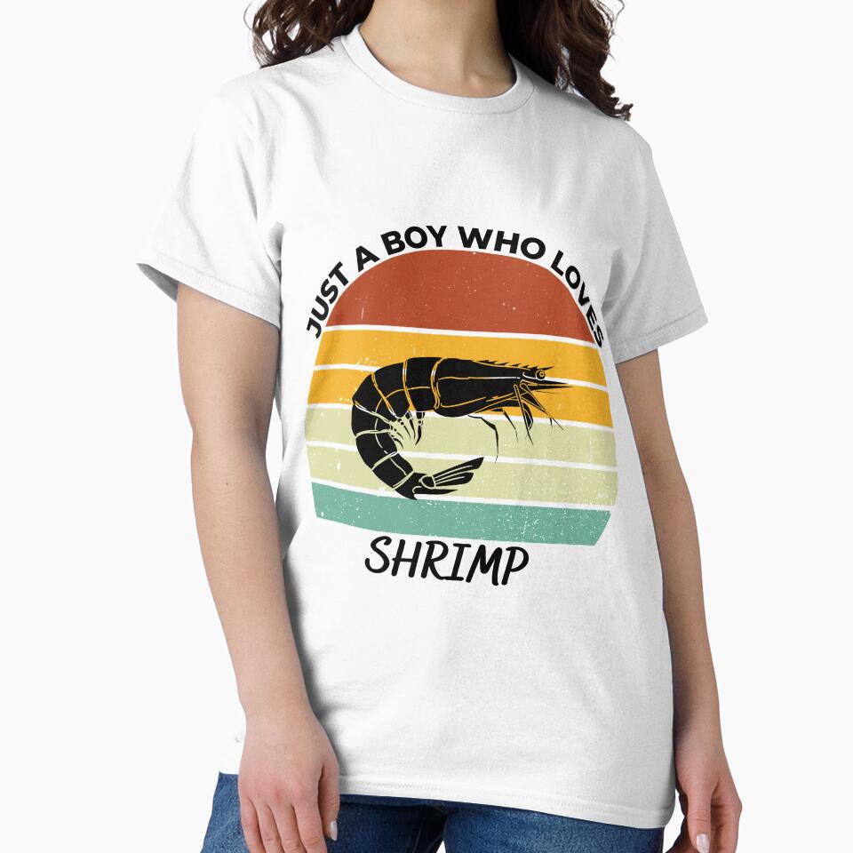 Just a boy who loves shrimp by chomperdesigns T-Shirts, Hoodie, Sweatshirt | BlankRebels.com (Image 2)