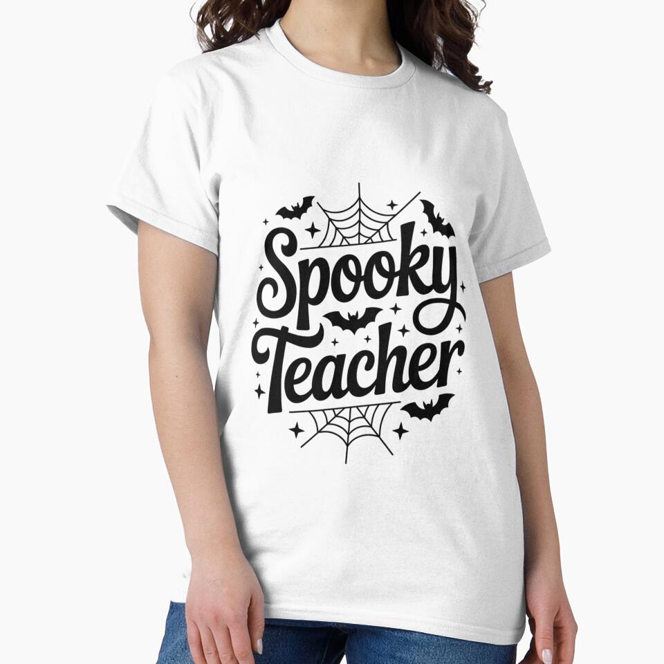 Spooky Teacher Funny Teacher Halloween T-Shirts, Hoodie, Sweatshirt