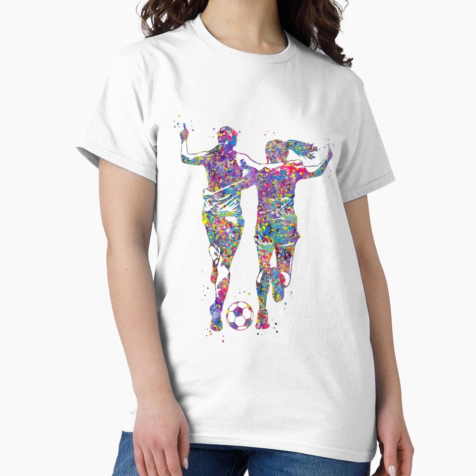Soccer Player Girls by Rosaliartbook