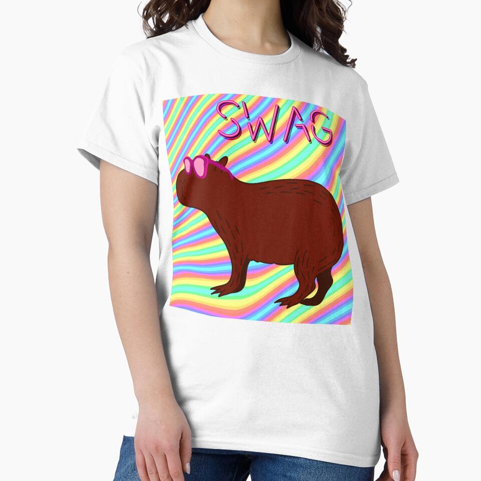 Capybara Swag by ArcherAshleyArt T-Shirts, Hoodie, Sweatshirt | BlankRebels.com (Image 2)