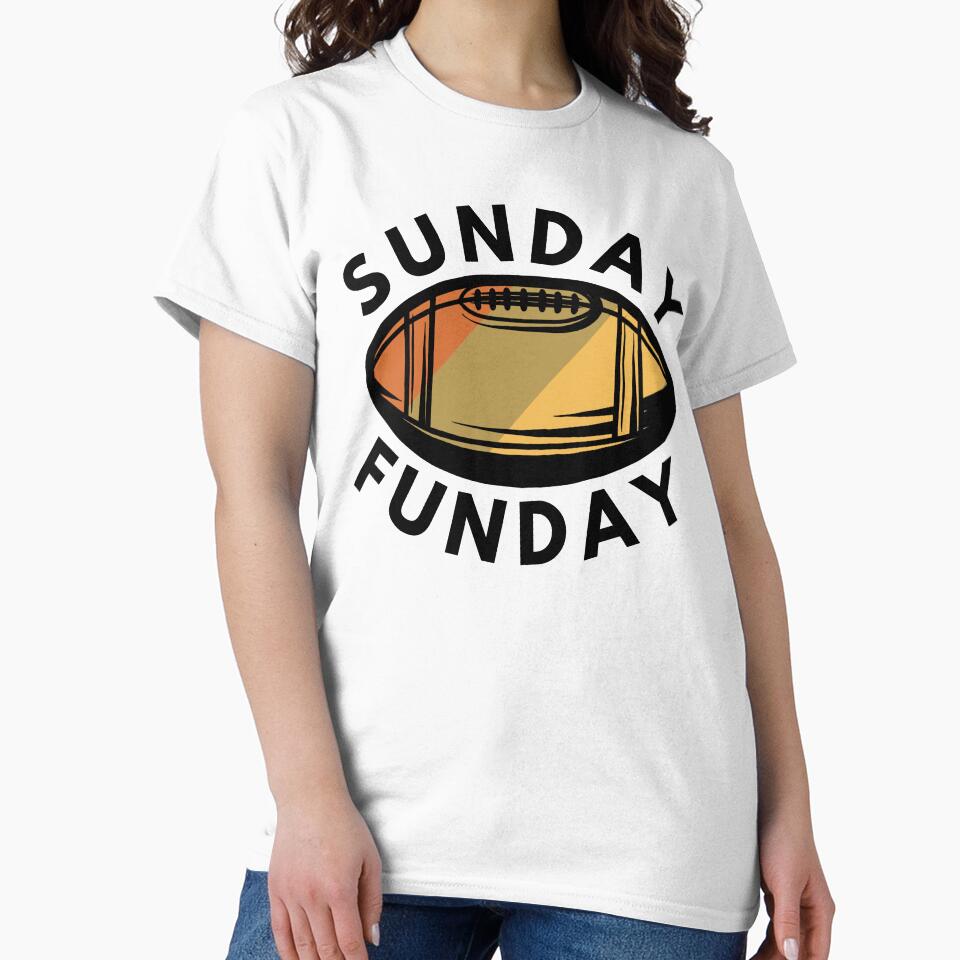 Sunday Funday Football Saying by Apoorv Choudhary T-Shirts, Hoodie, Sweatshirt | BlankRebels.com (Image 2)