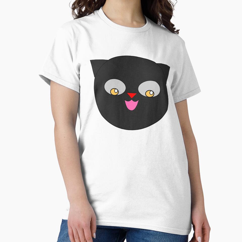 Smiling Black Cat by RioCariocaClub T-Shirts, Hoodie, Sweatshirt | BlankRebels.com (Image 2)