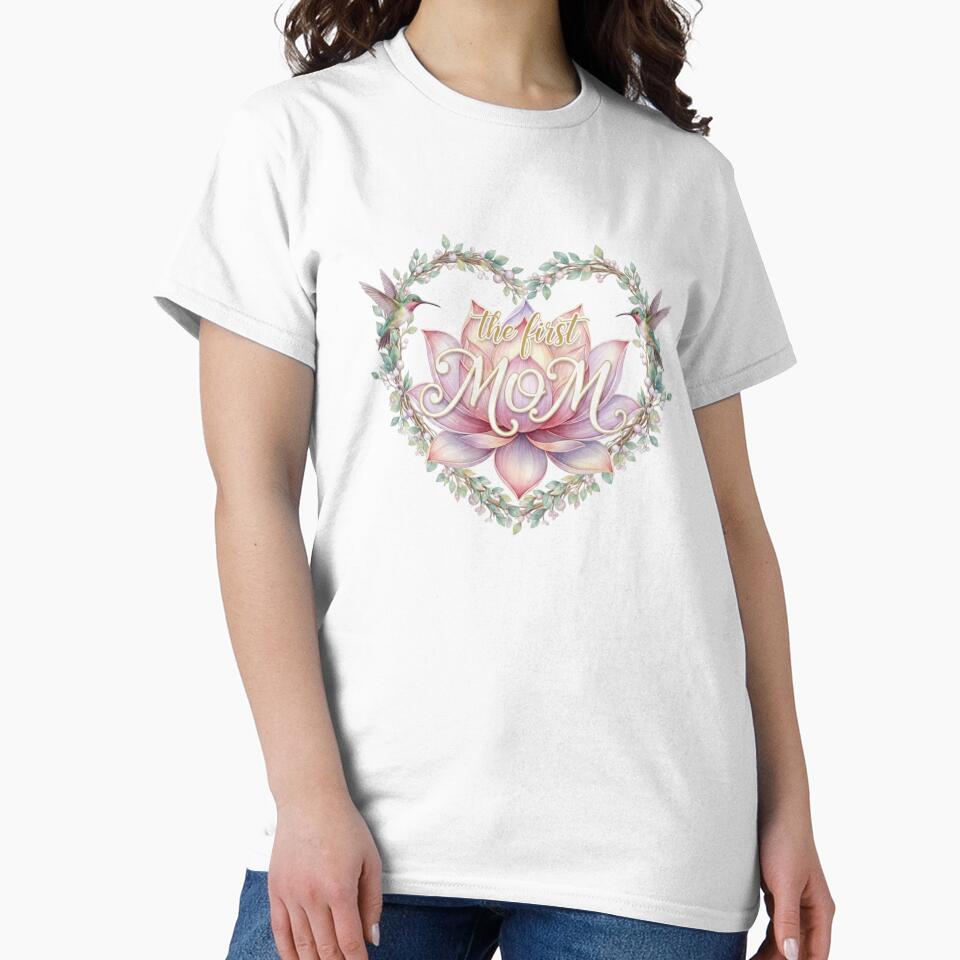 Floral Heart 'Best Mom' | First Mothers Day by RymWorld T-Shirts, Hoodie, Sweatshirt | BlankRebels.com (Image 2)