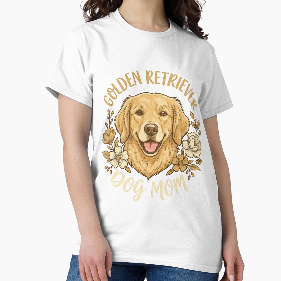 Golden Retriever Dog Mom by RockitBaby T-Shirts, Hoodie, Sweatshirt | BlankRebels.com (Image 2)