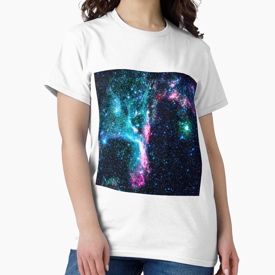 Turquoise Milky Way Star Galaxy by newburyboutique T-Shirts, Hoodie, Sweatshirt | BlankRebels.com (Image 2)