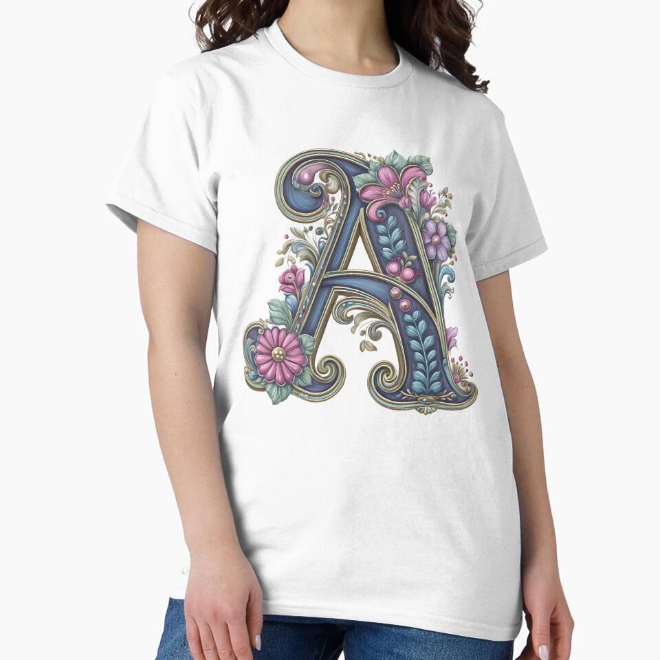 Belle Epoque Monogram A by Boddicca T-Shirts, Hoodie, Sweatshirt | BlankRebels.com (Image 2)