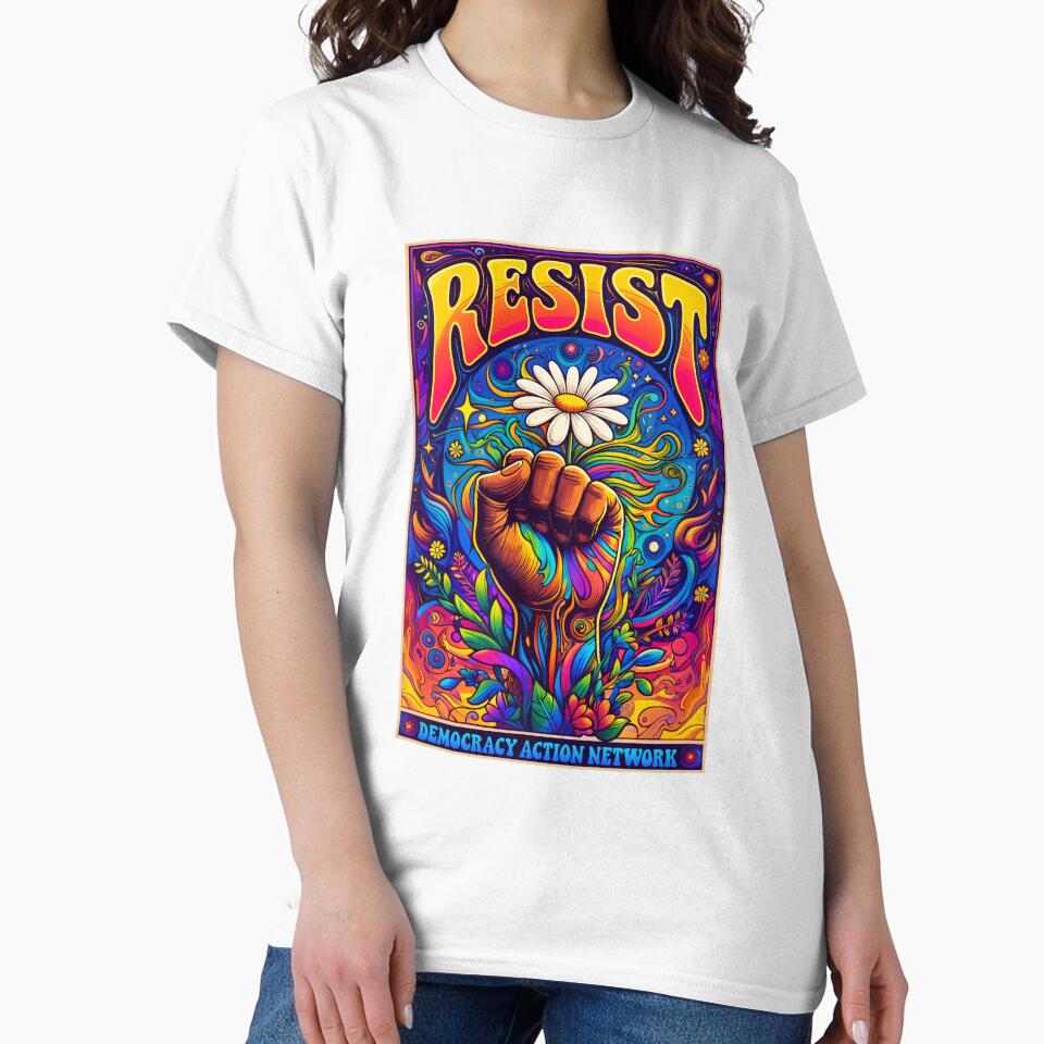 Resist with Raised Fist by DemocracyAction T-Shirts, Hoodie, Sweatshirt | BlankRebels.com (Image 2)