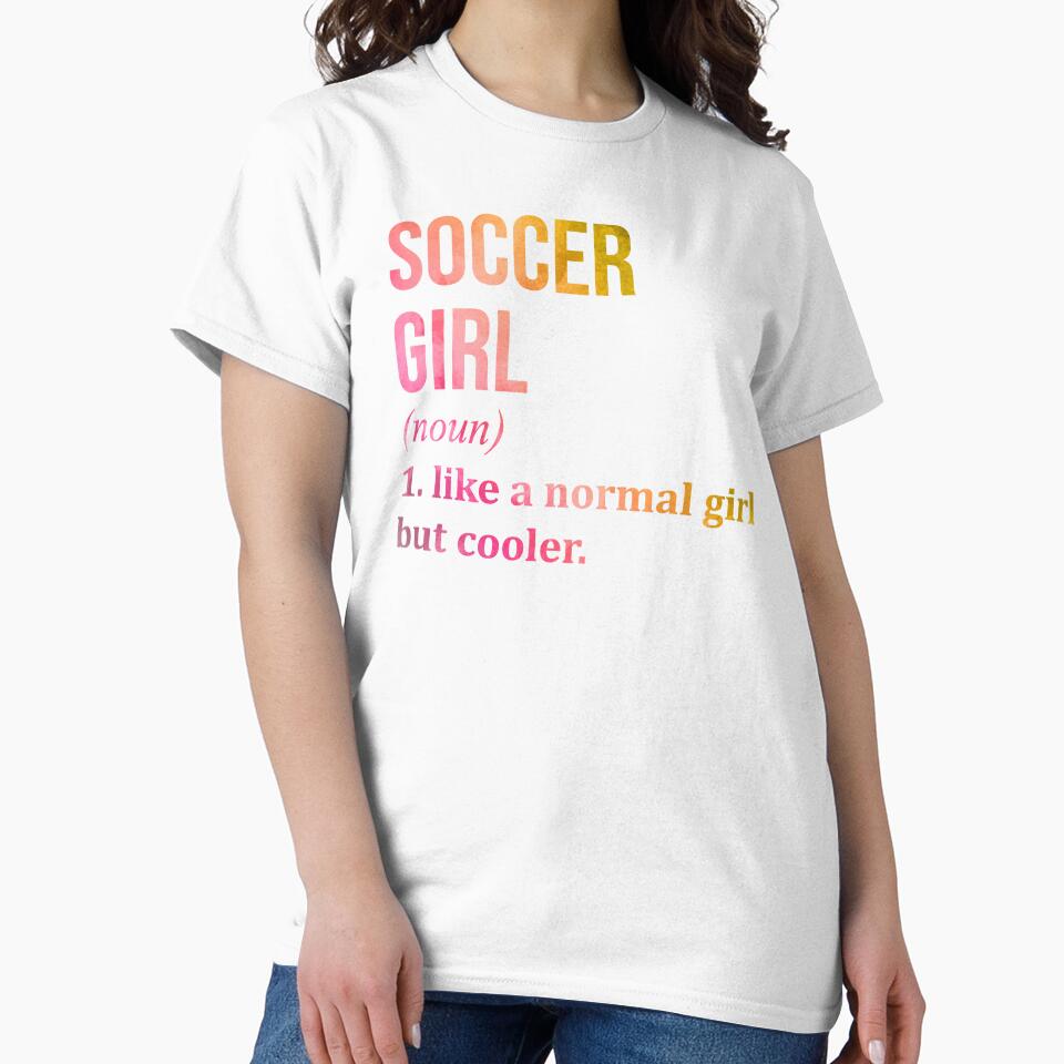 Soccer Girl Definition in Watercolor by XCIV