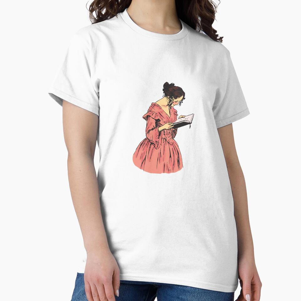 Dark academia women reading by Random-ftw T-Shirts, Hoodie, Sweatshirt | BlankRebels.com (Image 2)