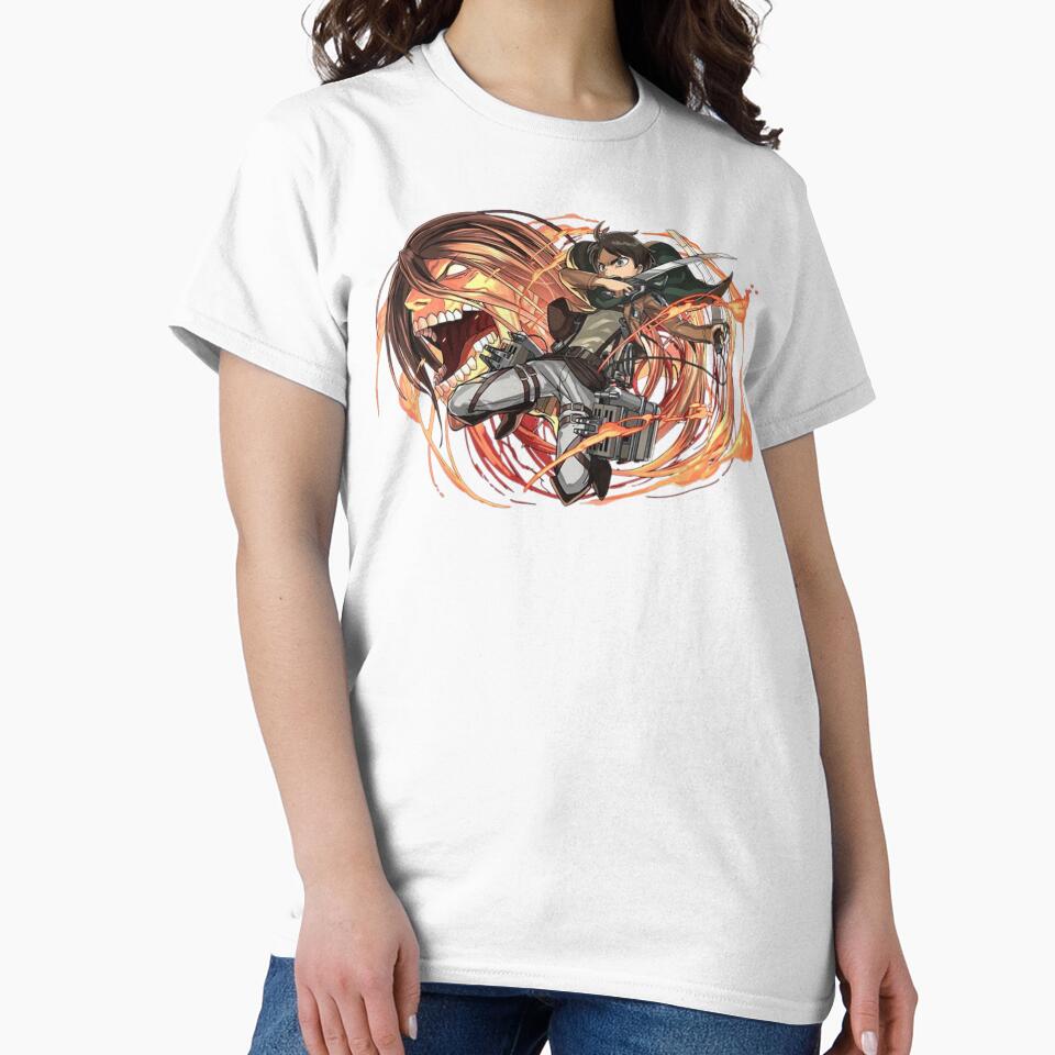 Eren and titan by CultKinitoUwU T-Shirts, Hoodie, Sweatshirt | BlankRebels.com (Image 2)