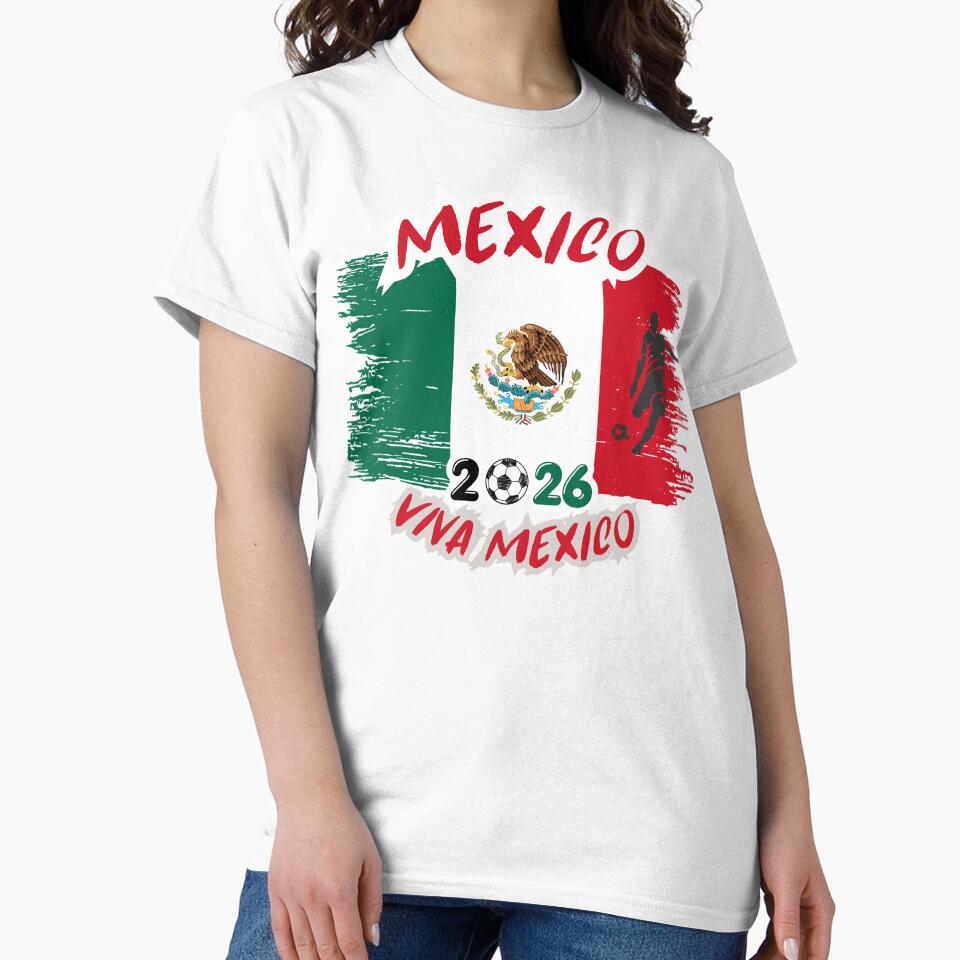 Mexico Viva México Shirt | Mexican Pride Bold Typography Design by ThreadNovaCo