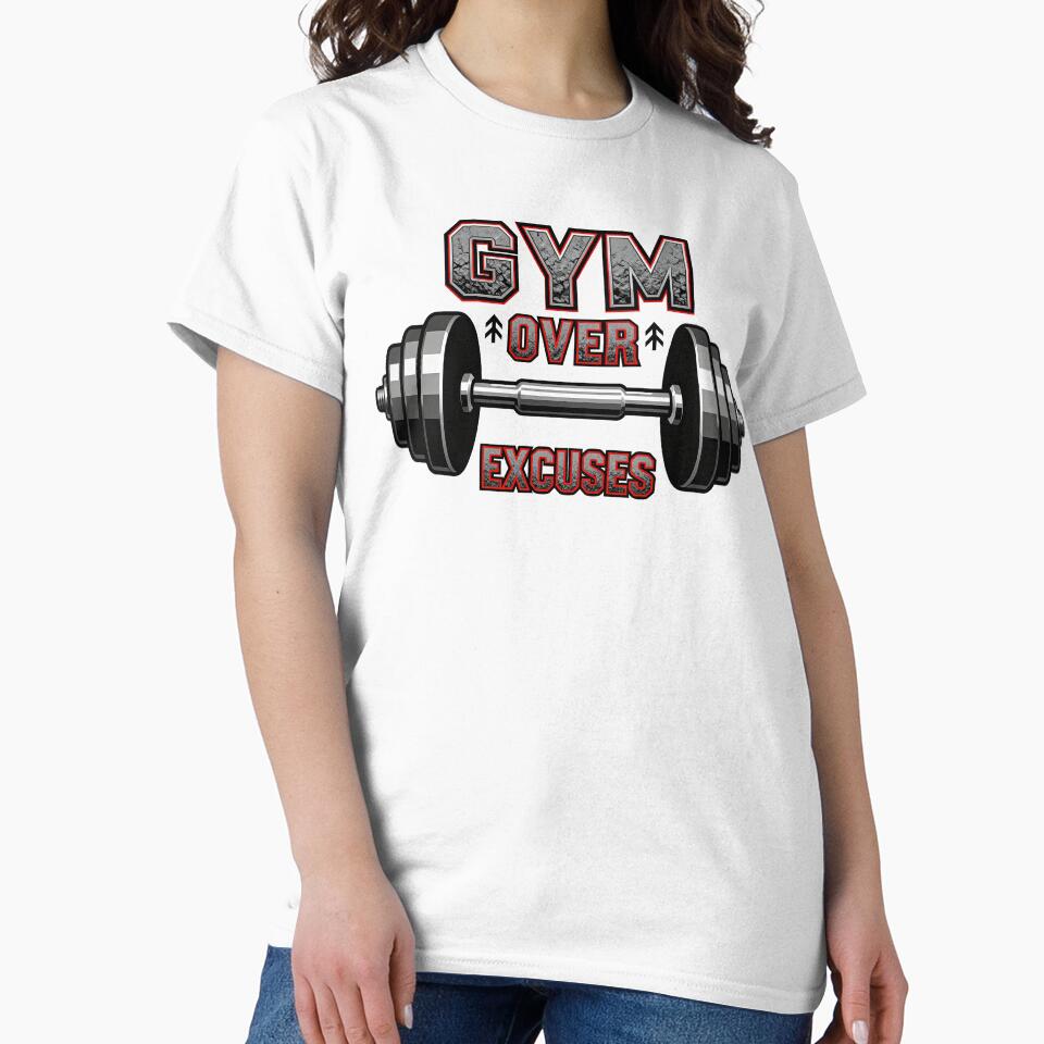 Gym Over Excuses by Dxvect T-Shirts, Hoodie, Sweatshirt | BlankRebels.com (Image 2)