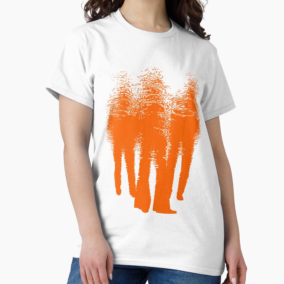 TRIO. PUDDLE ART GRAPHIC. ORANGE. by 5hertz
