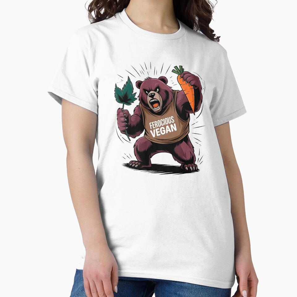 Ferocious Vegan by JollyBall T-Shirts, Hoodie, Sweatshirt | BlankRebels.com (Image 2)