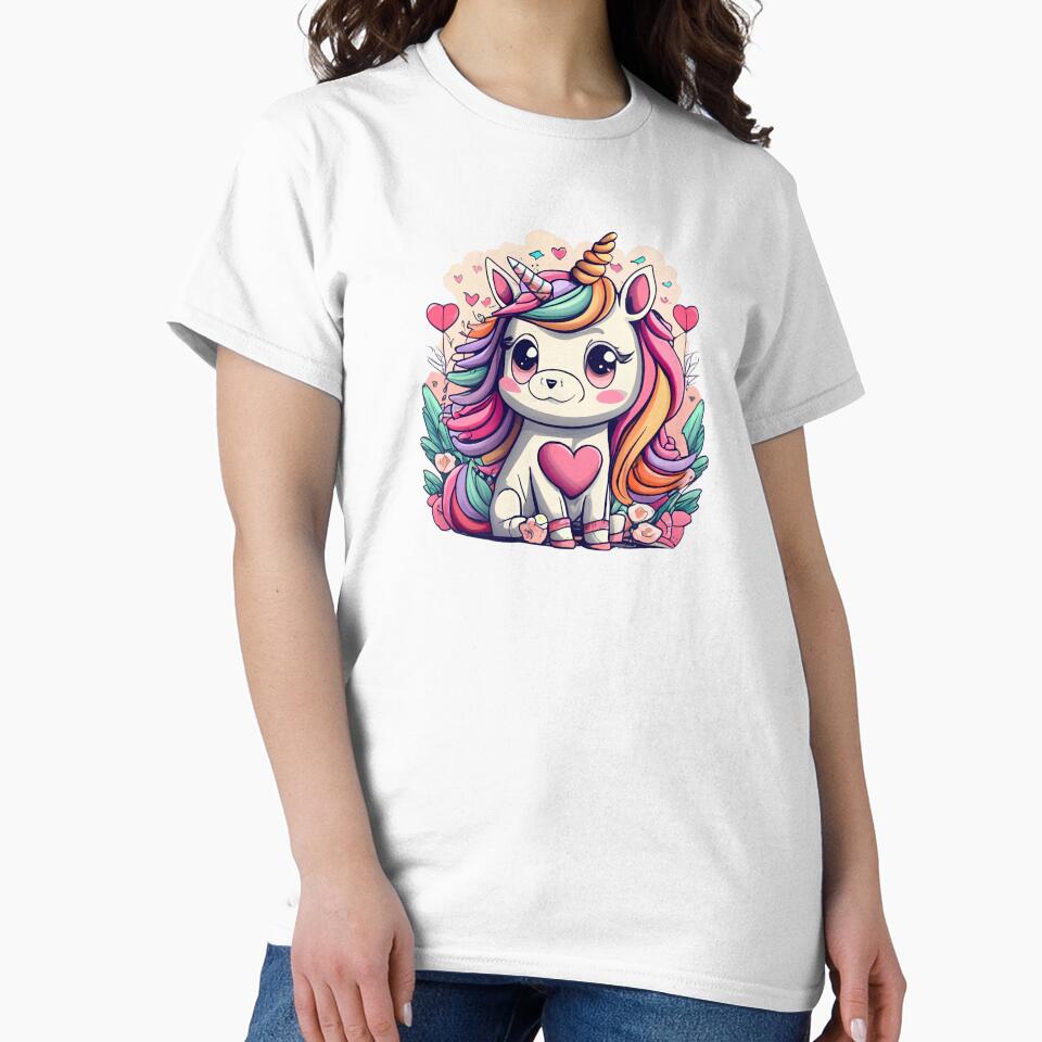 Cute Unicorn Love by Itsheartshop T-Shirts, Hoodie, Sweatshirt | BlankRebels.com (Image 2)