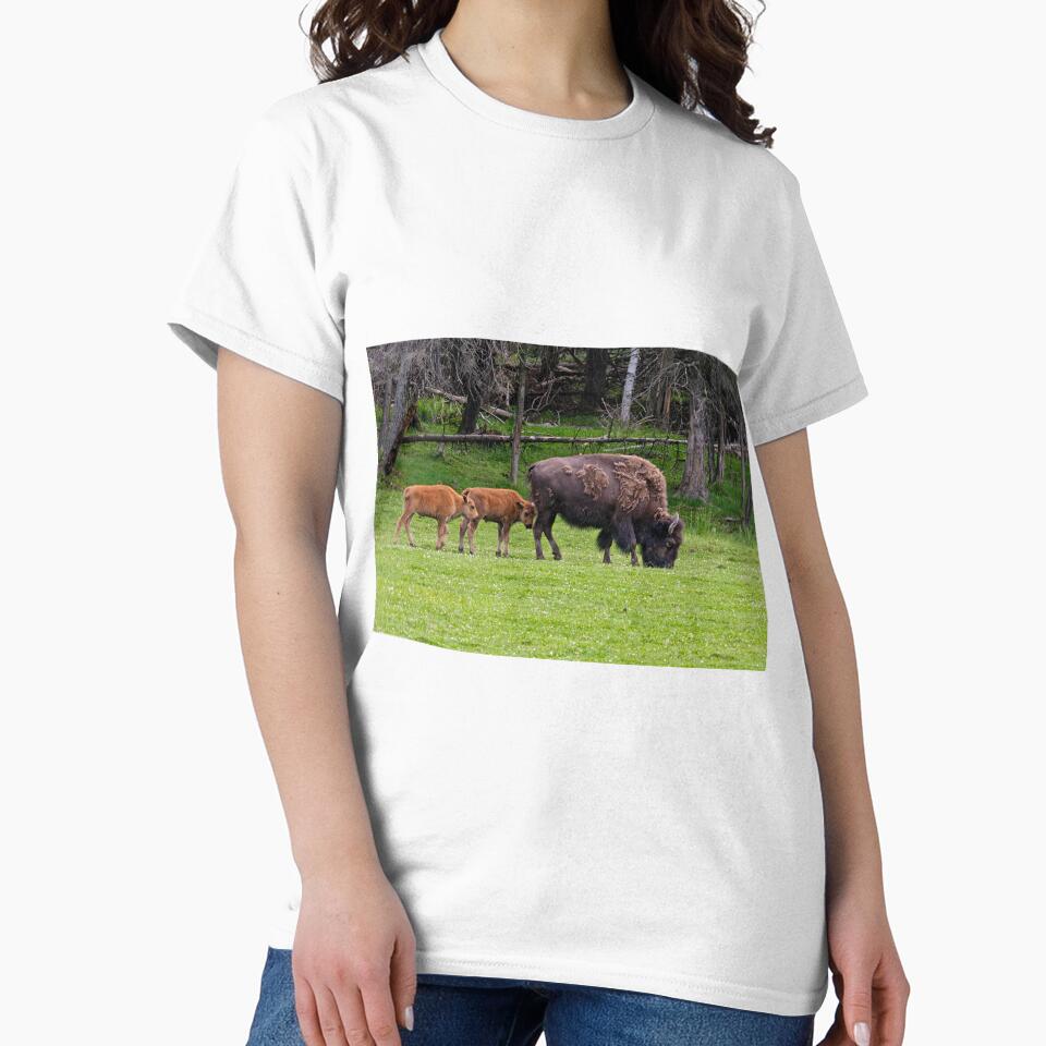Bison With Calves by Michael Cummings T-Shirts, Hoodie, Sweatshirt | BlankRebels.com (Image 2)