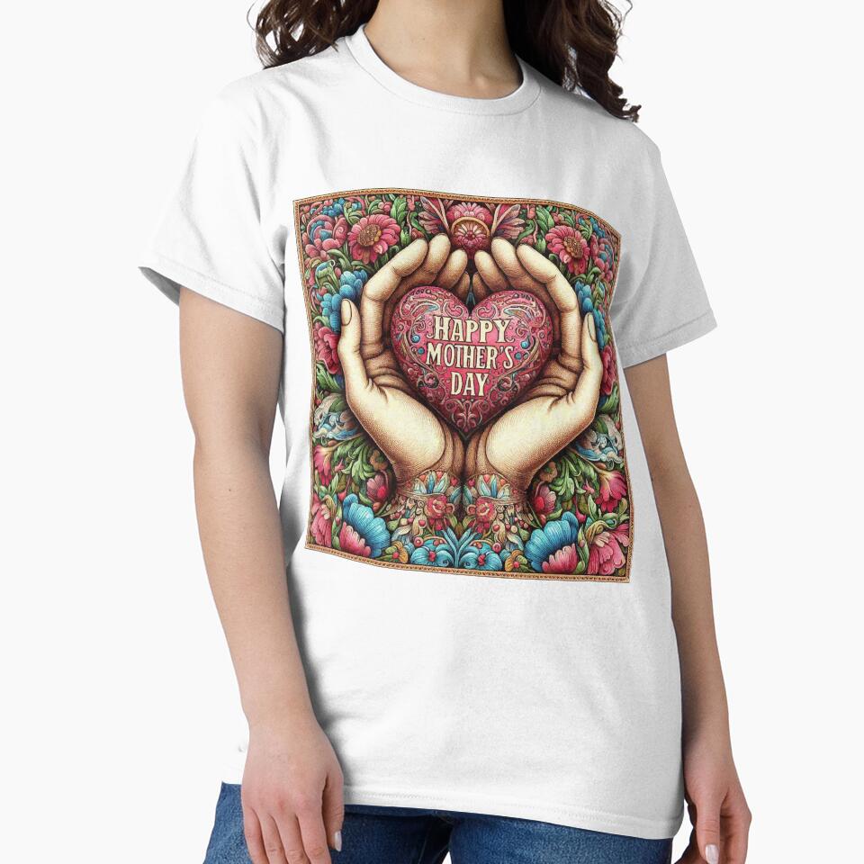 Mothers Day Floral Heart Gift by Illuministique T-Shirts, Hoodie, Sweatshirt | BlankRebels.com (Image 2)