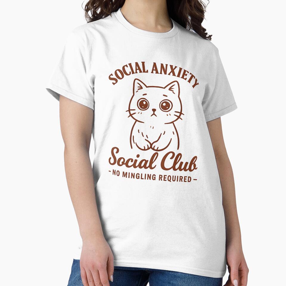 Social Anxiety Club — No Mingling Required by ToBeNamedEventually T-Shirts, Hoodie, Sweatshirt | BlankRebels.com (Image 2)