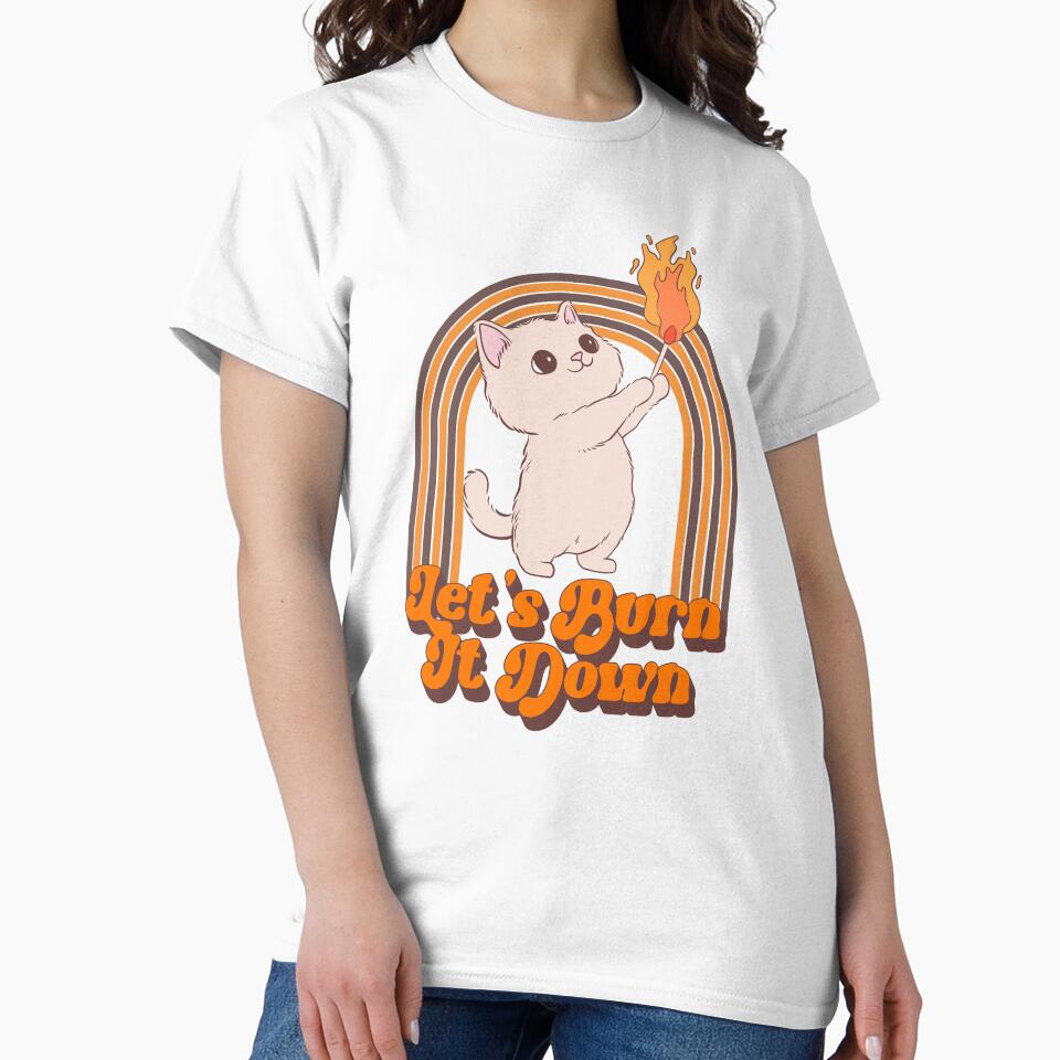 Let’s burn it down cat by Jess.a.creates
