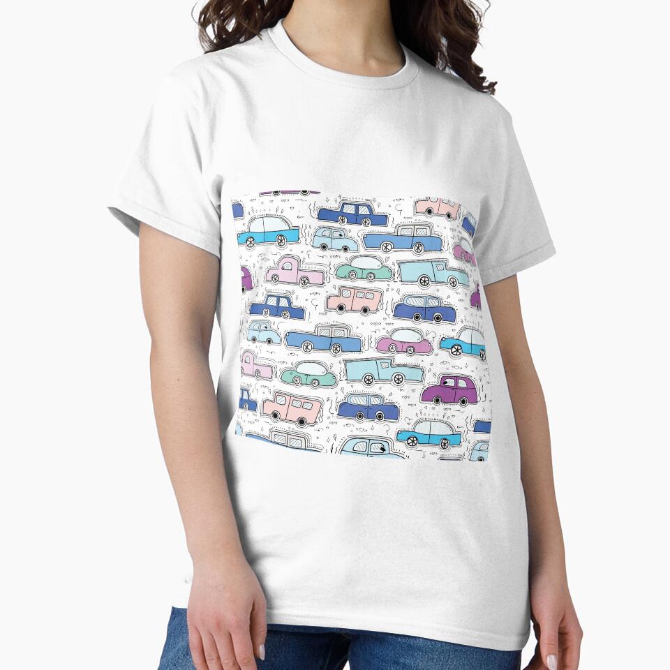 Colorful Doodle Cars by AnastasiaDesign T-Shirts, Hoodie, Sweatshirt | BlankRebels.com (Image 2)
