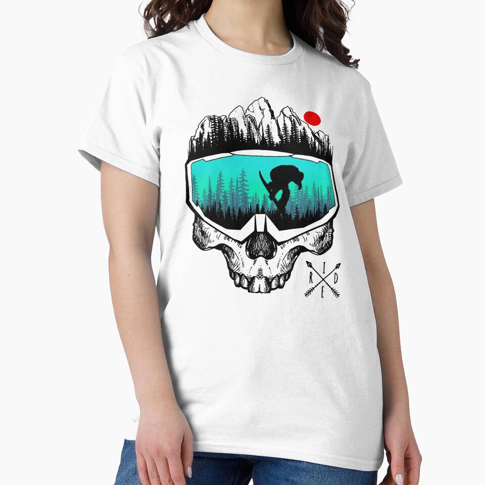Snowboard Skull by shlebah T-Shirts, Hoodie, Sweatshirt | BlankRebels.com (Image 2)
