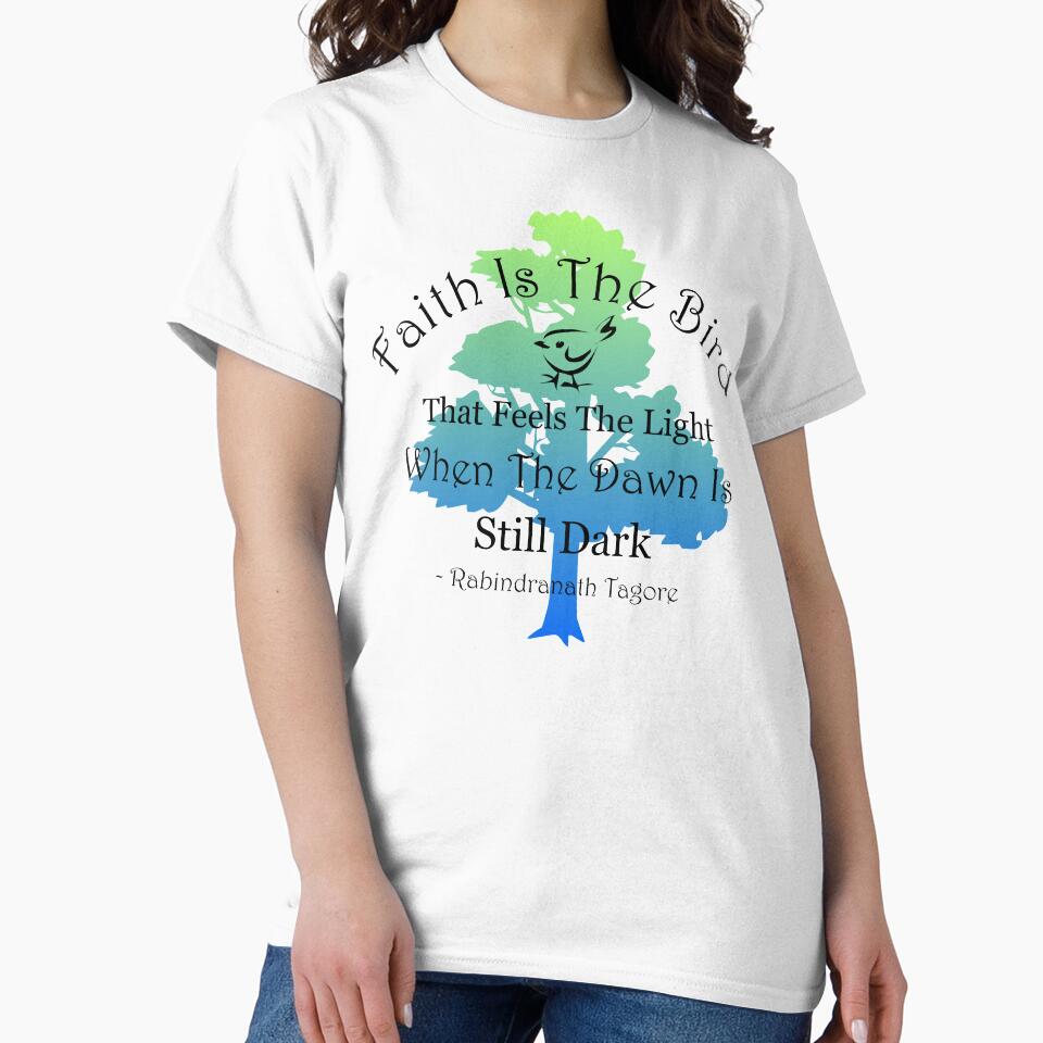 Inspirational Tagore Quote With Tree by Oirabot T-Shirts, Hoodie, Sweatshirt | BlankRebels.com (Image 2)