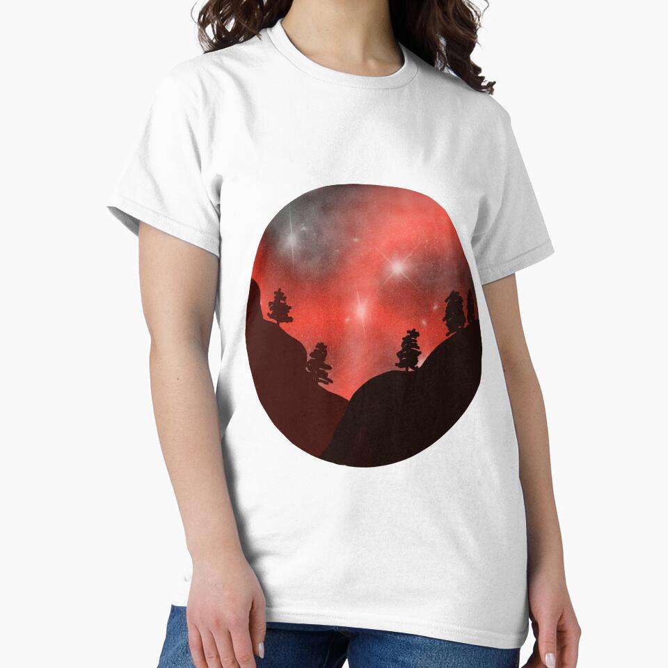 Watercolour Galaxy Red by Immzie-Bookworm T-Shirts, Hoodie, Sweatshirt | BlankRebels.com (Image 2)