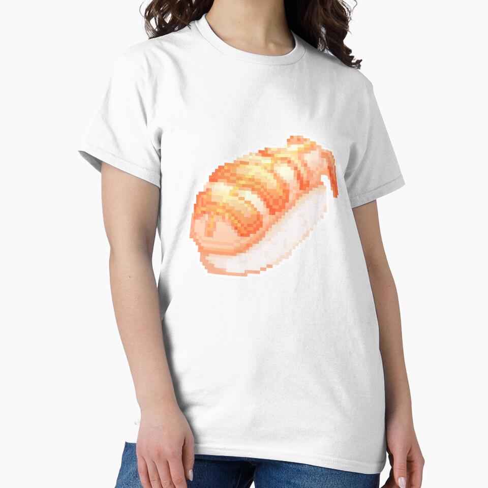 Pixel Art Shrimp Sushi by Percy Everett T-Shirts, Hoodie, Sweatshirt | BlankRebels.com (Image 2)
