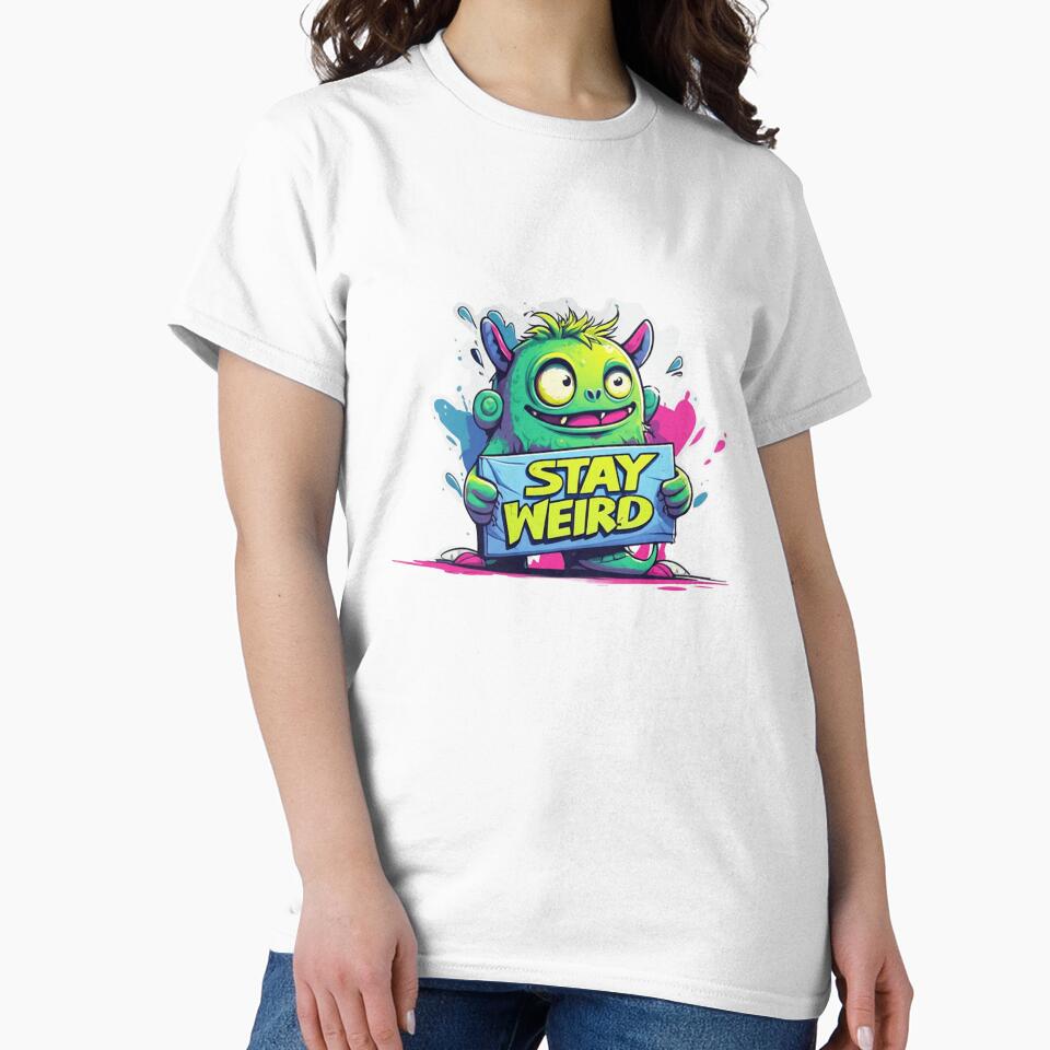 Stay Weird Monster by Ahmedsyde T-Shirts, Hoodie, Sweatshirt | BlankRebels.com (Image 2)