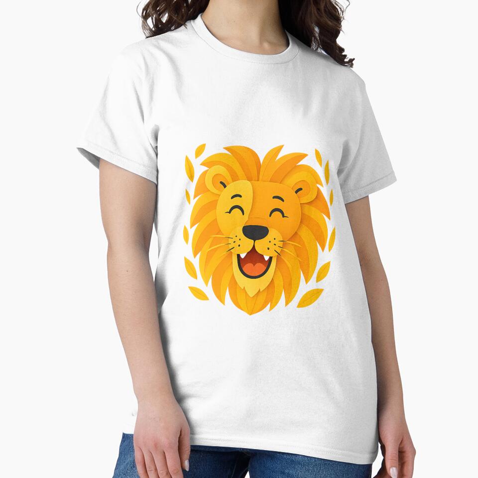 Laughing Lion Line Art – Bold, Beautiful & Perfect for Big Cat Lovers! by amiplay T-Shirts, Hoodie, Sweatshirt (Image 2)