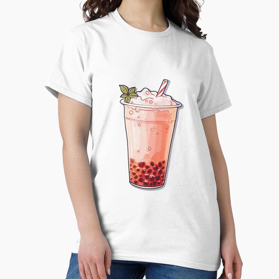 Raspberry Bubble Tea by meganohm T-Shirts, Hoodie, Sweatshirt | BlankRebels.com (Image 2)