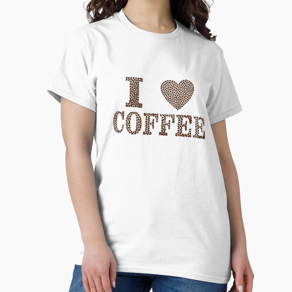 I Love Coffee Heart and Beans by DanLopesMerch T-Shirts, Hoodie, Sweatshirt | BlankRebels.com (Image 2)