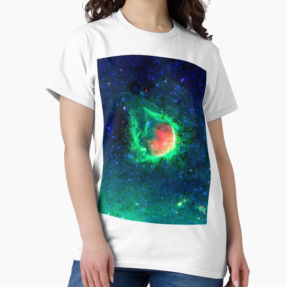 Emerald Green Cosmic Star Galaxy by newburyboutique T-Shirts, Hoodie, Sweatshirt | BlankRebels.com (Image 2)