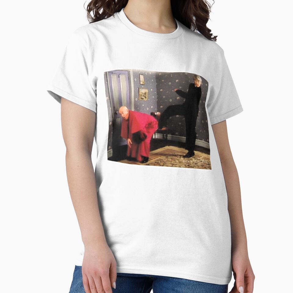 Father Ted Framed Picture Bishop Brennan Being Kicked Up Arse T-Shirts, Hoodie, Sweatshirt
