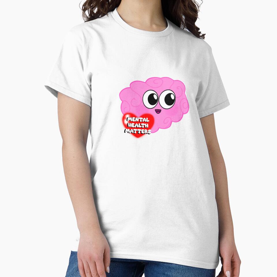 Mental Health Matters Brain by LaurenEhretArt T-Shirts, Hoodie, Sweatshirt | BlankRebels.com (Image 2)