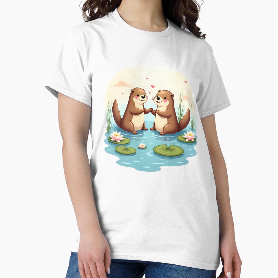Otters Holding Hands Poster by rizqy T-Shirts, Hoodie, Sweatshirt | BlankRebels.com (Image 2)