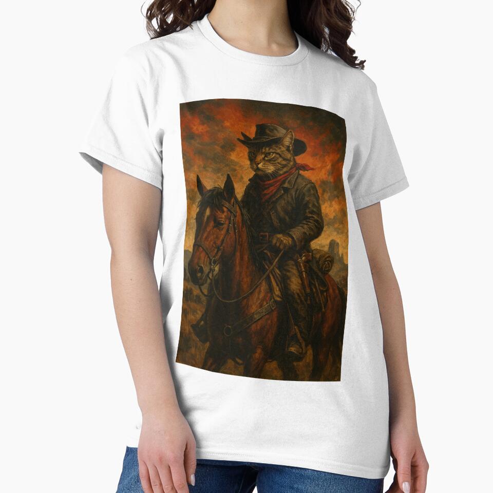 Cowboy Cat Riding a Horse by G-M-Creations- T-Shirts, Hoodie, Sweatshirt | BlankRebels.com (Image 2)
