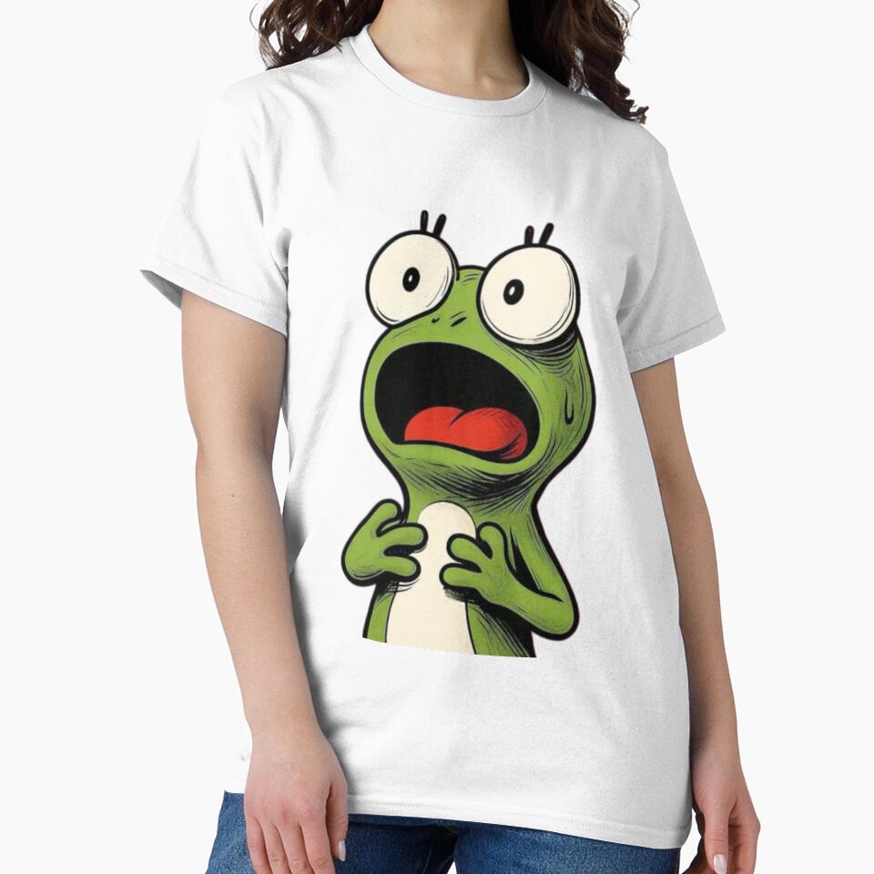 Green Frog Scared T-Shirts, Hoodie, Sweatshirt