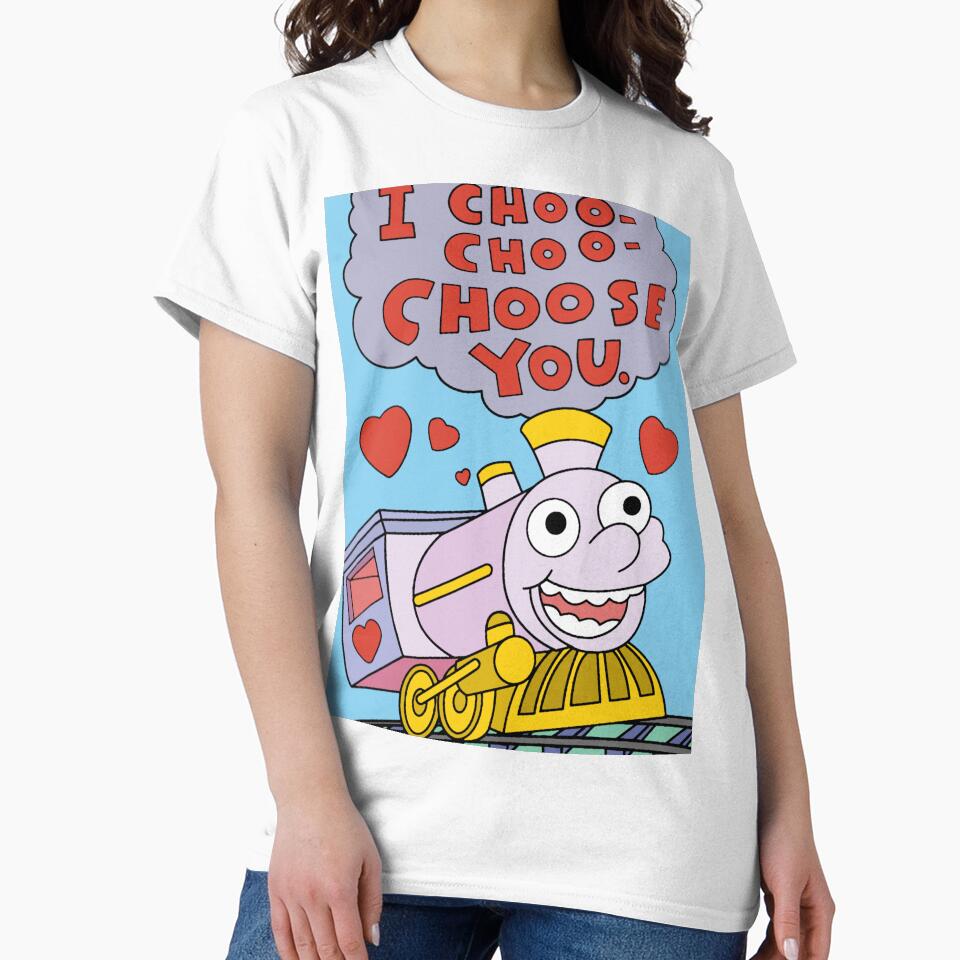 I Choo Choo Choose You   | The Simpsons Inspired | @HeckinFarOut by Two Otters Co T-Shirts, Hoodie, Sweatshirt (Image 2)