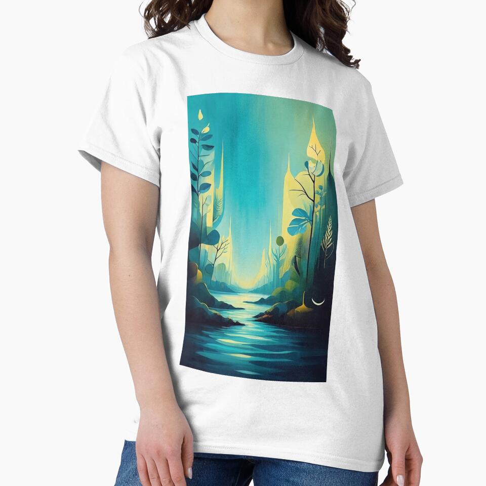 Place Where a Golden River Greets the Emerald Sea by Esterlane T-Shirts, Hoodie, Sweatshirt | BlankRebels.com (Image 2)