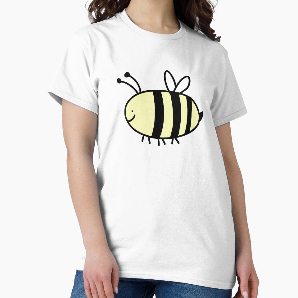 Cute Doodle Bee by FunCarStickers T-Shirts, Hoodie, Sweatshirt | BlankRebels.com (Image 2)