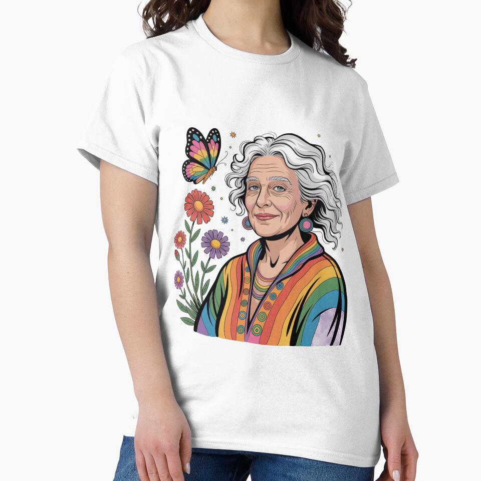Elderly White Hippie Women by AleksandraJac05 T-Shirts, Hoodie, Sweatshirt | BlankRebels.com (Image 2)