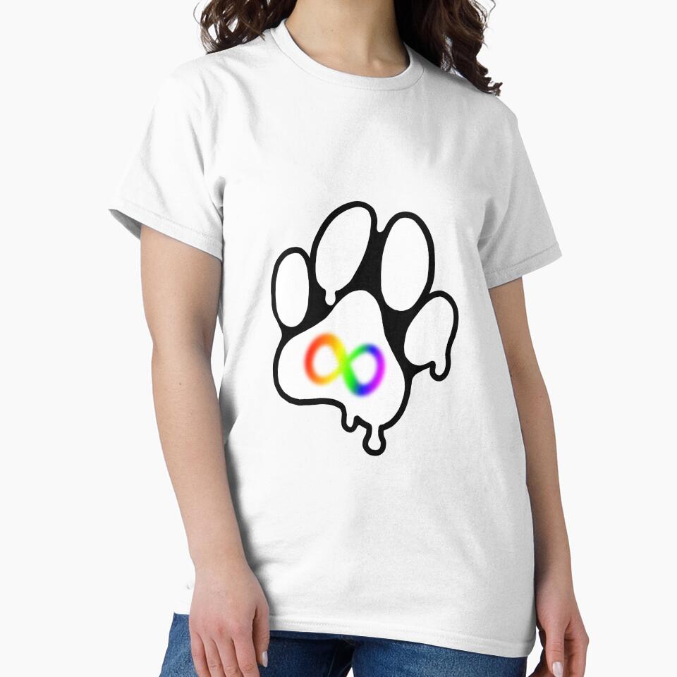 Autistic Pride Paw by BesidesBunnyArt T-Shirts, Hoodie, Sweatshirt | BlankRebels.com (Image 2)