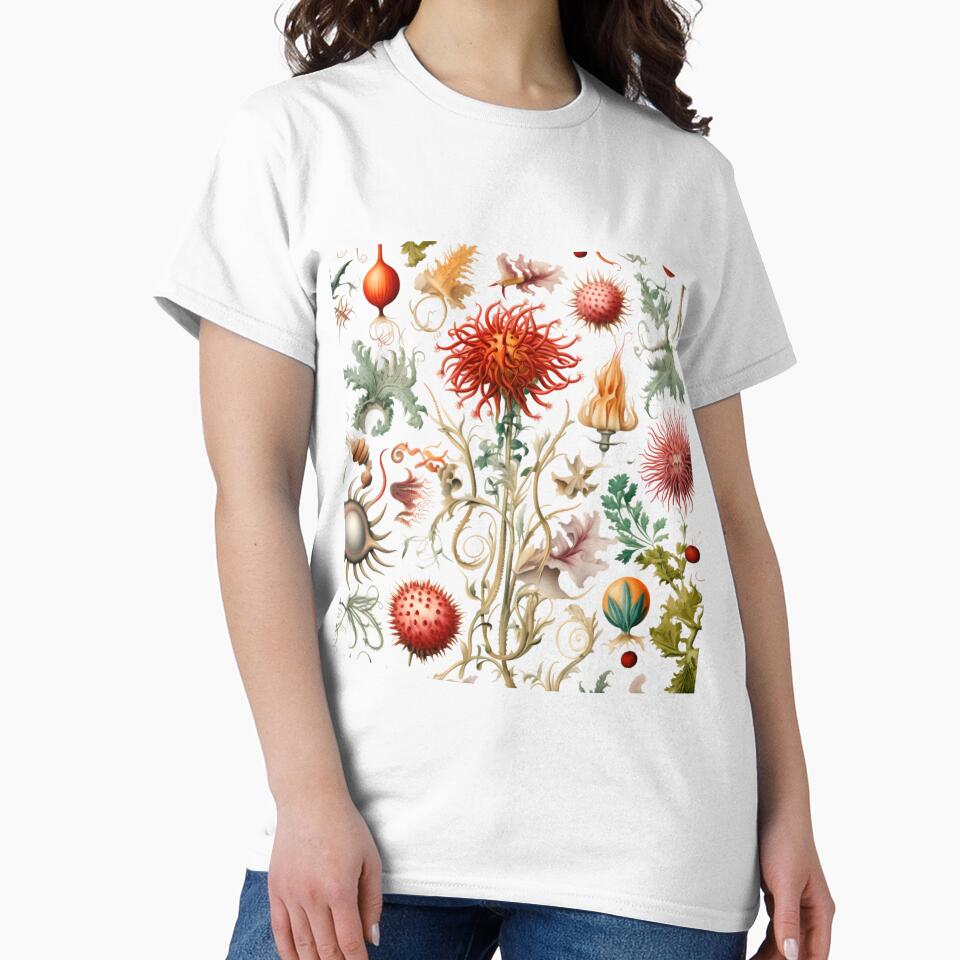 My Secret Garden I. - Vintage Botanical Flower Illustration by CowBonBon T-Shirts, Hoodie, Sweatshirt (Image 2)