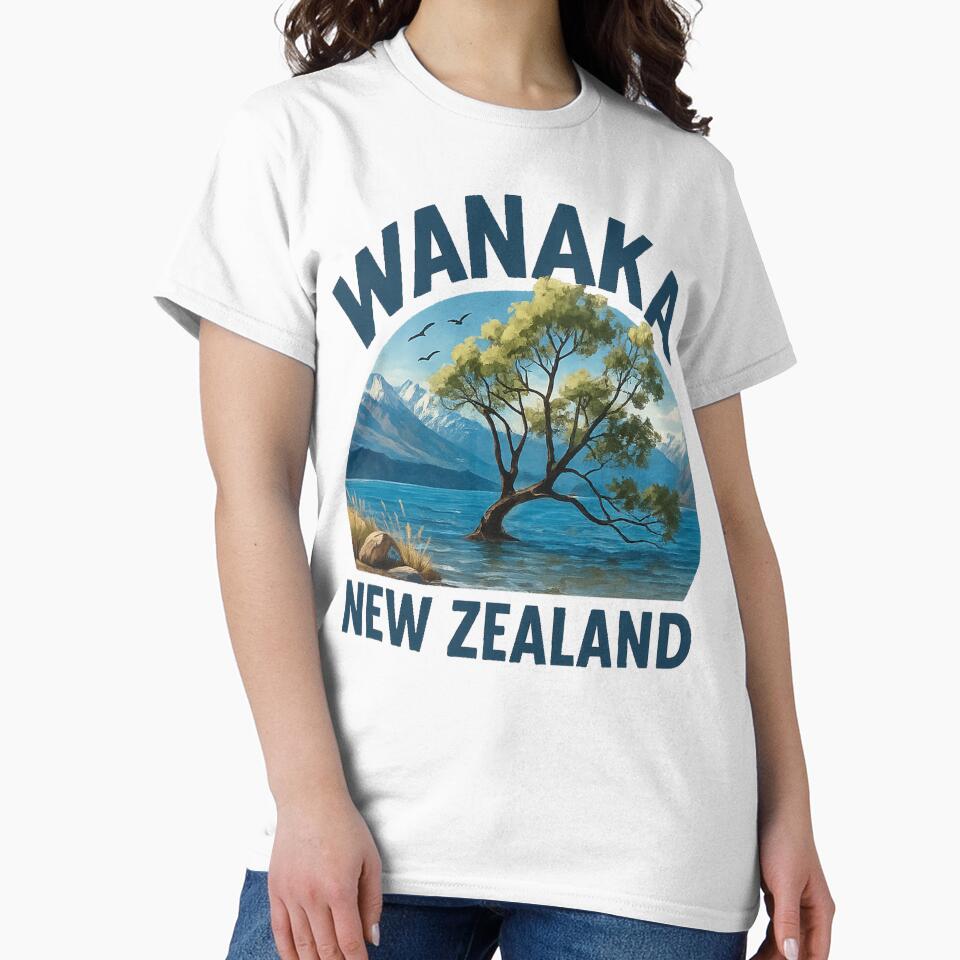 Wanaka New Zealand Travel Art T-Shirts, Hoodie, Sweatshirt