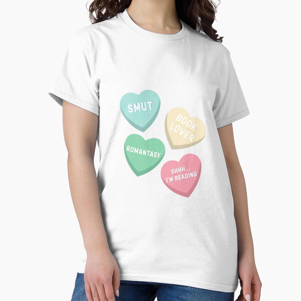 Reader Conversation Hearts | BookTok Romance Sticker by Liketheaward T-Shirts, Hoodie, Sweatshirt | BlankRebels.com (Image 2)