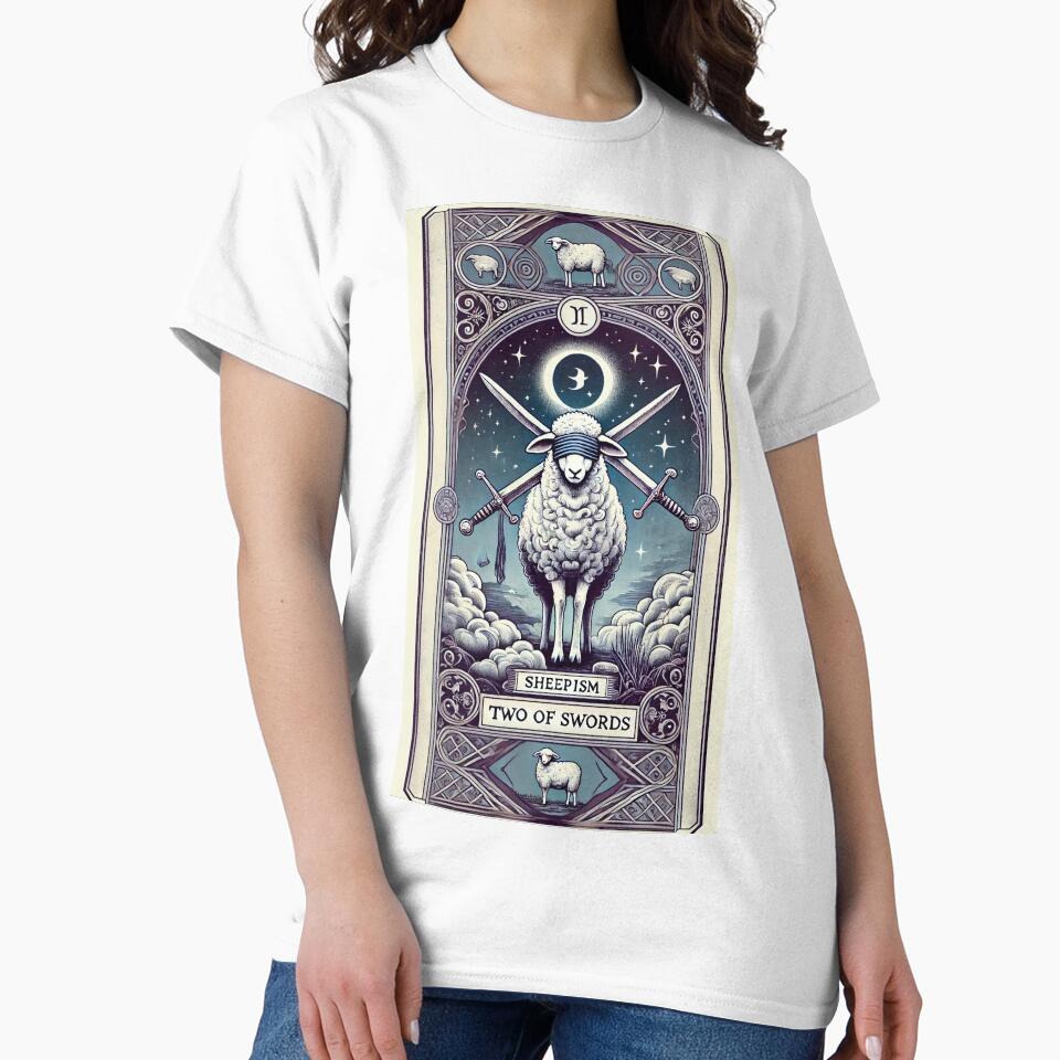 Sheepism Tarot – Two of Swords by Thpoar T-Shirts, Hoodie, Sweatshirt | BlankRebels.com (Image 2)