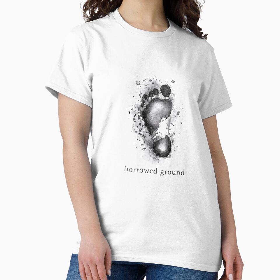 Borrowed Ground – Minimal Footprint Illustration for T-Shirts & Hoodies by KindByNature Sweatshirt (Image 2)