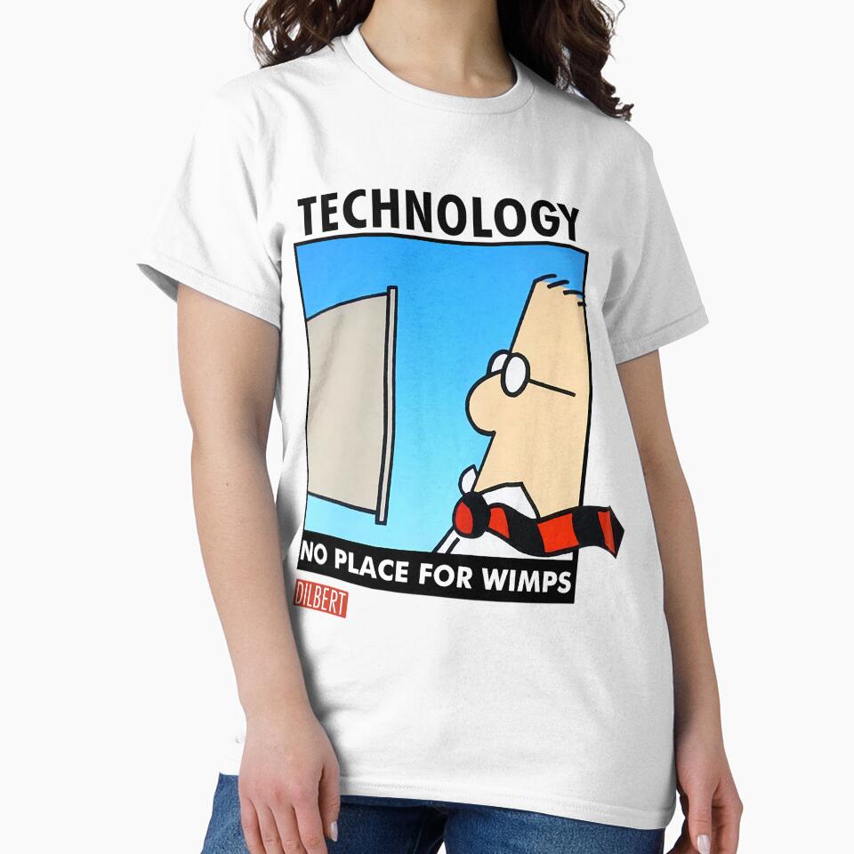 Vintage - Technology No Place For Wimps1990s Large Trending by magdaskohler23 T-Shirts, Hoodie, Sweatshirt (Image 2)